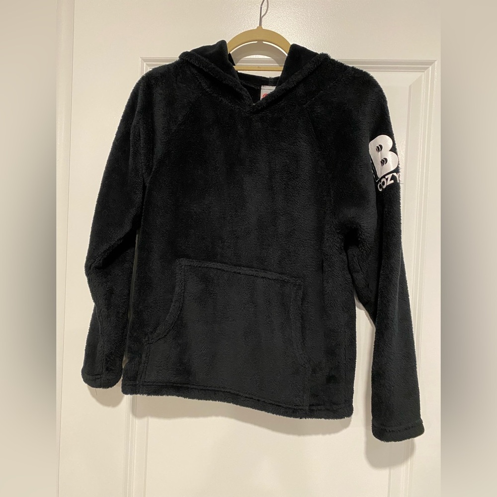 Made With Love and Kisses cozy black girl’s hoodie
